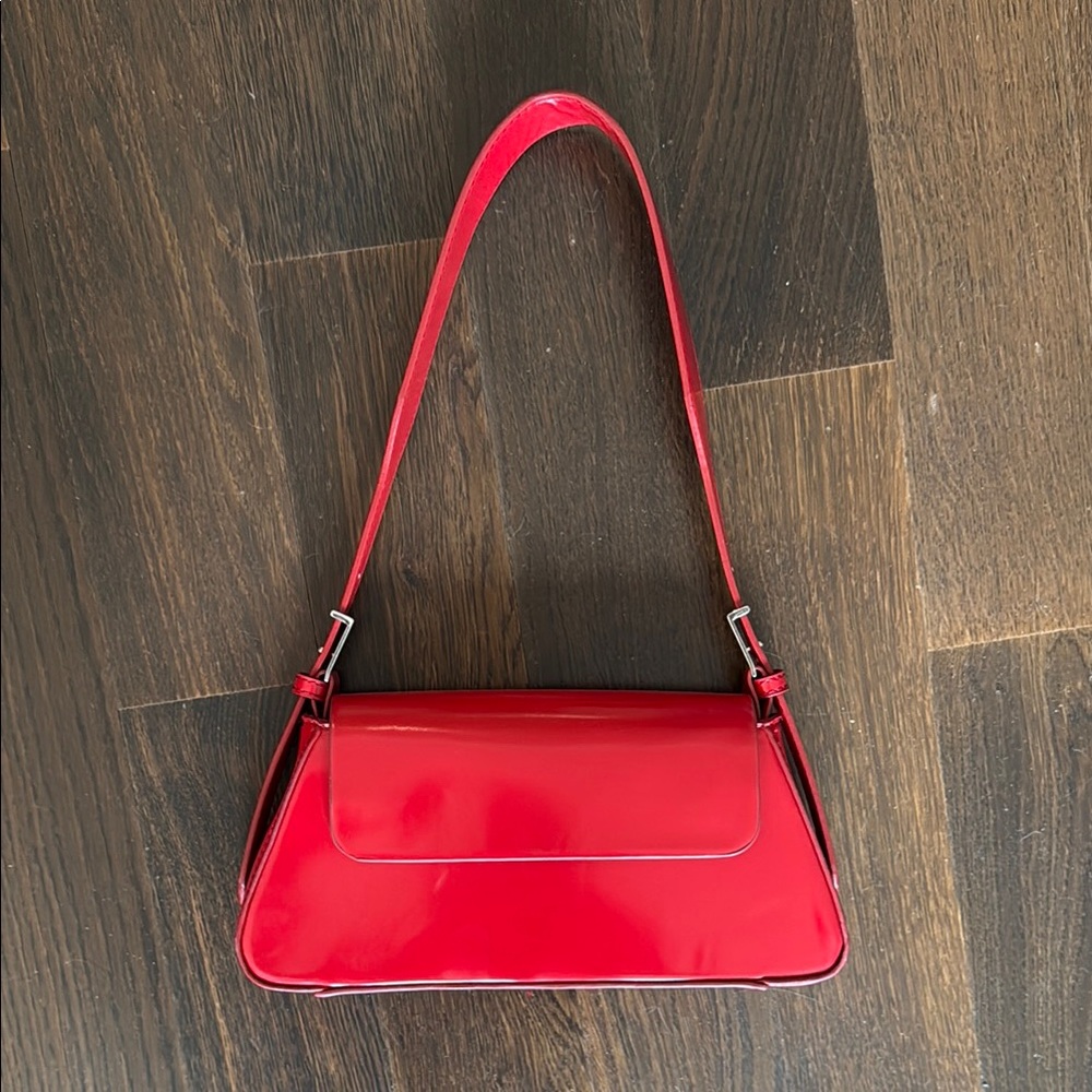 Zara Red Patent Leather Shoulder Bag